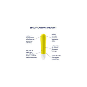 Vibromasseur jaune USB Ultra Power Bullet 1 Satisfyer 